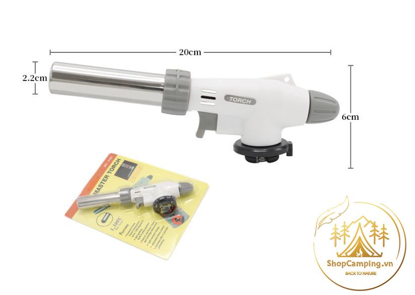 Khò gas mini Master Torch , đầu khò ga có van điều chỉnh, chống tràn