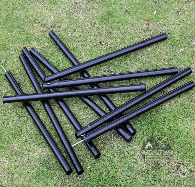 Bộ trụ 2 cây chống tăng lều phi 16mm,19mm, 25mm kèm túi đựng cắm trại dã ngoại