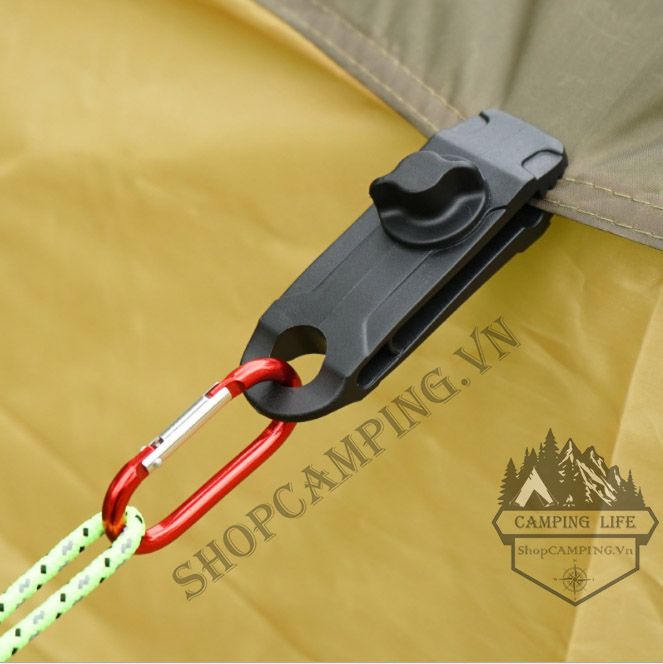 Kẹp nhựa ABS giữ tấm bạt lều cắm trại, kẹp cố định tăng lều bạt dã ngoại, phượt