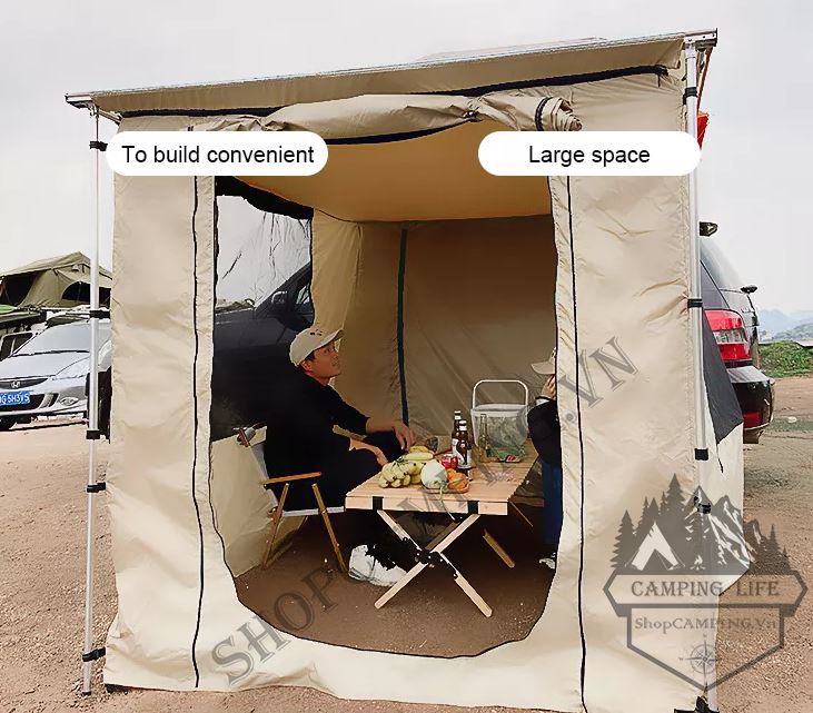 Phòng ngủ lắp cho tăng hông xe hơi dành cho cắm trại dã ngoại (Awning Room)