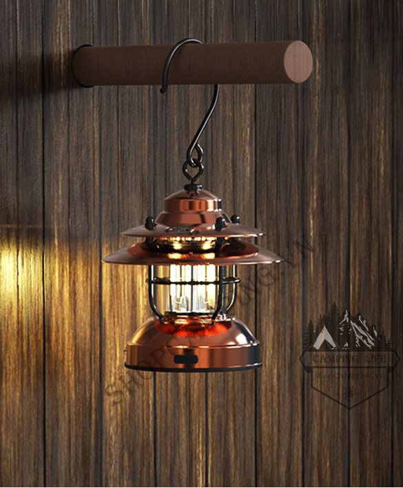 Đèn cổ Vintage Lights pin AA và cổng usb, đèn treo dã ngoại cắm trạ