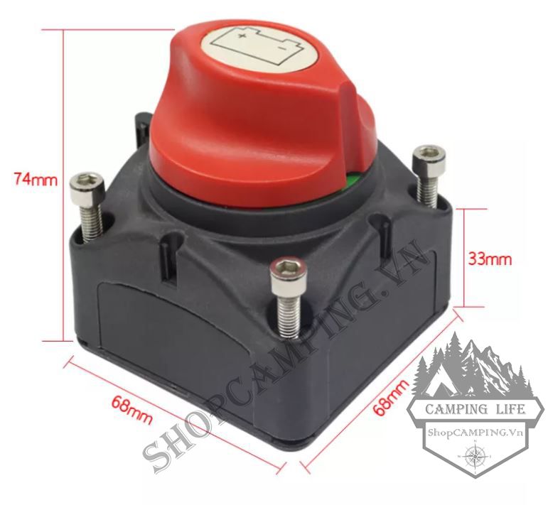 Công Tắc Ngắt Kết Nối Bảo Vệ Bình Ắc Quy Xe Hơi 300a/ 600a