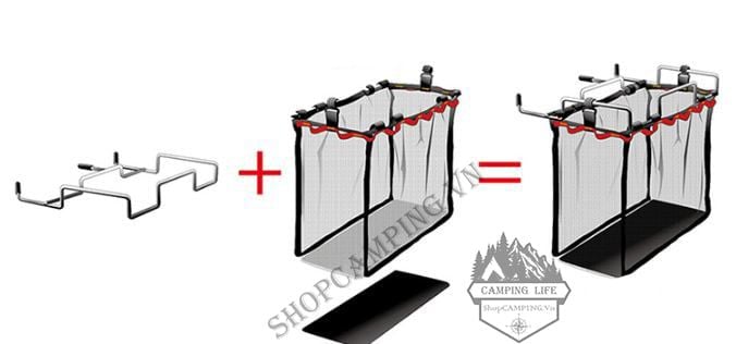 Giá treo túi đựng rác móc bàn tiện dụng
