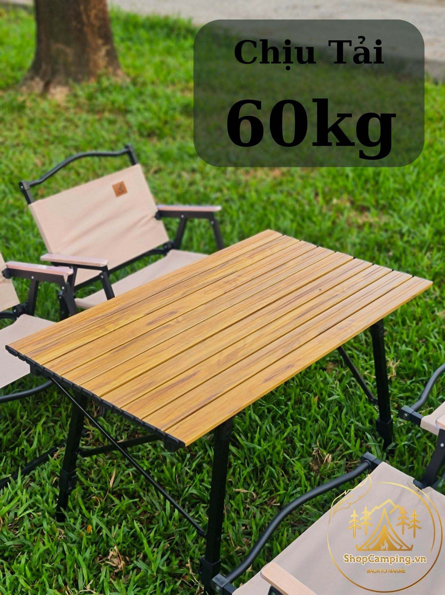 Bàn xếp gọn chân rút điều chỉnh độ cao hợp kim nhôm, bàn dã ngoại cao cấp