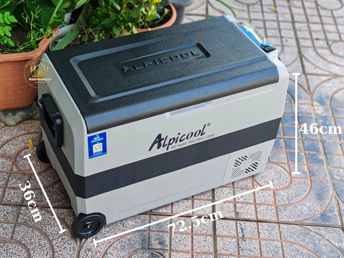 Tủ lạnh T50 50 Lít CHÍNH HÃNG Alpicool ( hàng có sẵn ) 2 ngăn riêng biệt, tủ lạnh xe hơi, tủ lạnh trong nhà tiện lợi