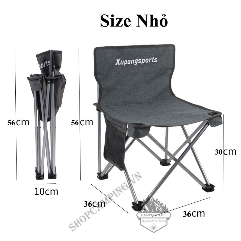 Bộ bàn ghế đen xám xếp gấp gọn bỏ túi.Bàn xếp dã ngoại,cắm trại,du lịch ngoài trời
