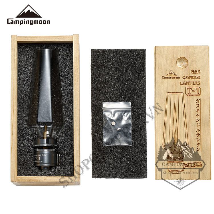 Đèn ga Campingmoon T1, đèn gas cắm trại du lịch dã ngoại dùng bình gas
