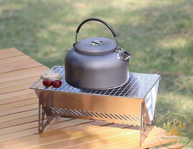 Bếp nướng BBQ, bếp nướng than hoa dã ngoại Mini dành cho 2-3 người (615)
