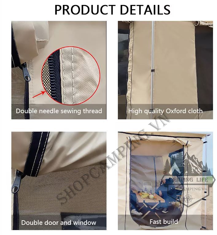 Phòng ngủ lắp cho tăng hông xe hơi dành cho cắm trại dã ngoại (Awning Room)