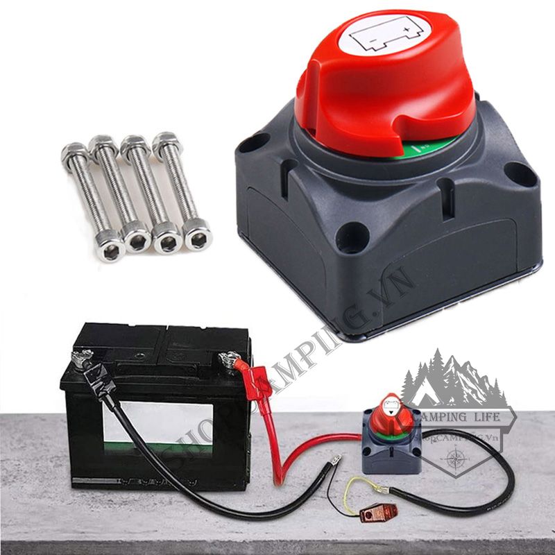 Công Tắc Ngắt Kết Nối Bảo Vệ Bình Ắc Quy Xe Hơi 300a/ 600a