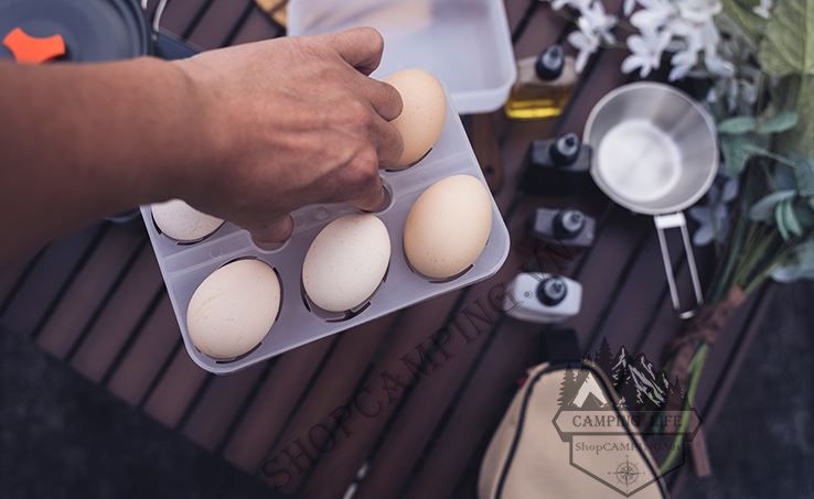 Hộp đựng trứng chống sốc dành cho dã ngoại cắm trại