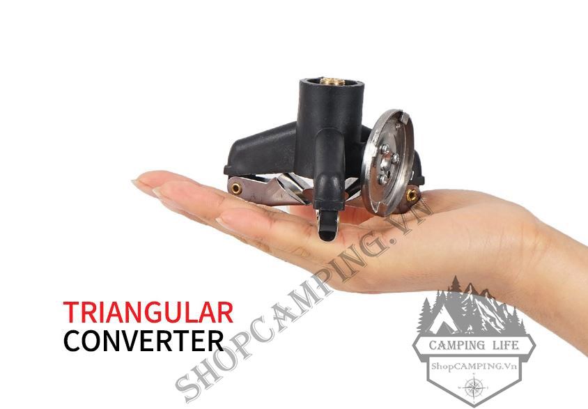 Đầu chuyển đổi bếp ga 3 chân từ đứng sang nằm gấp gọn siêu nhje tiện dụng