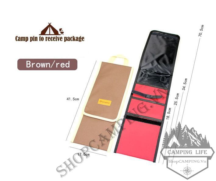 Túi đựng cọc gim lều cắm trại Redmaple, túi đựng dụng cụ dã ngoại