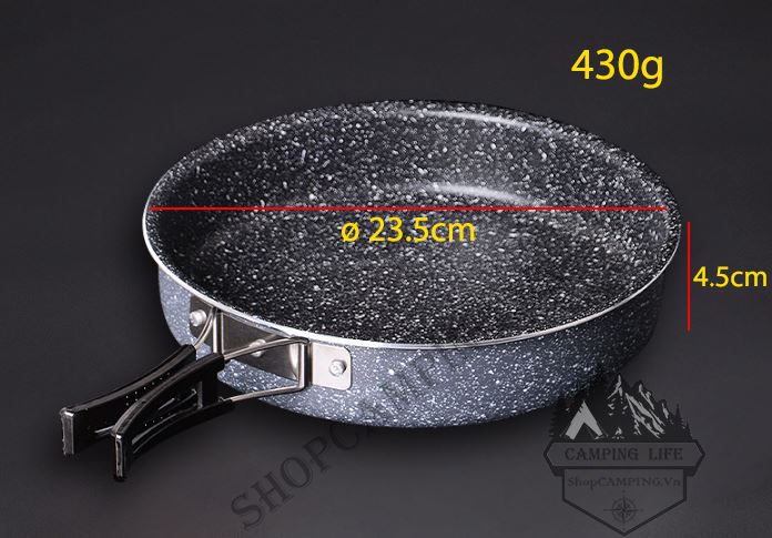 Chảo gấp gọn Sundick, chảo chống dính tiện dụng dành cho cắm trại dã ngoại