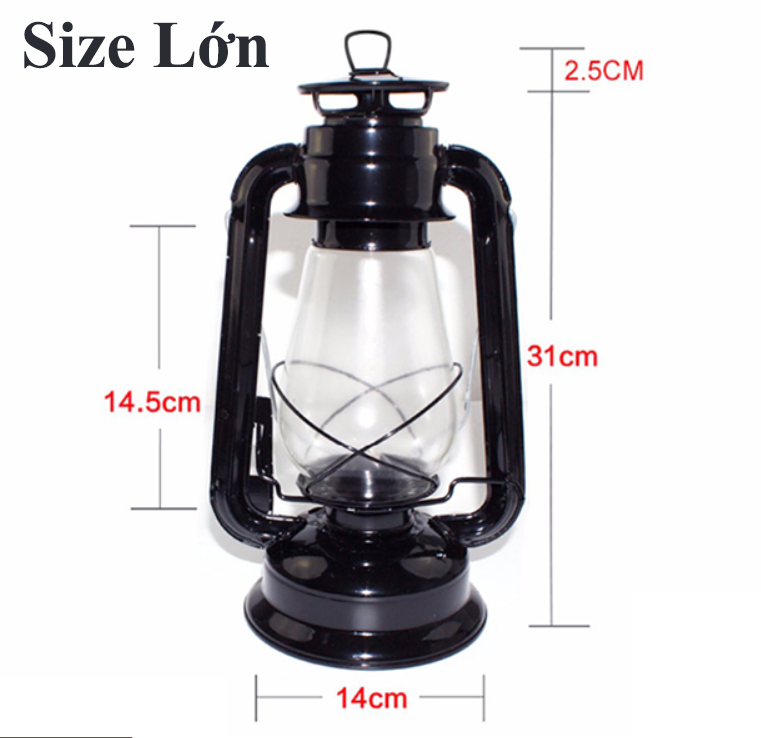 Bóng đèn bão, chụp đèn thủy tinh