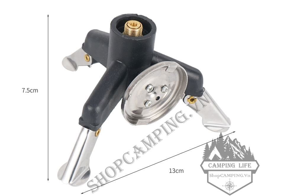 Đầu chuyển đổi bếp ga 3 chân từ đứng sang nằm gấp gọn siêu nhje tiện dụng