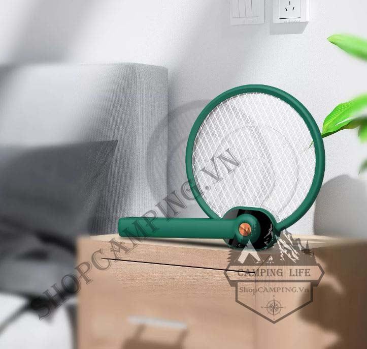 Vợt Muỗi Gấp Gọn Kiêm Đèn Bắt Muỗi 2 Trong 1, Diệt Muỗi Côn Trùng Hiệu Quả Tích Hợp Pin 1200mAh