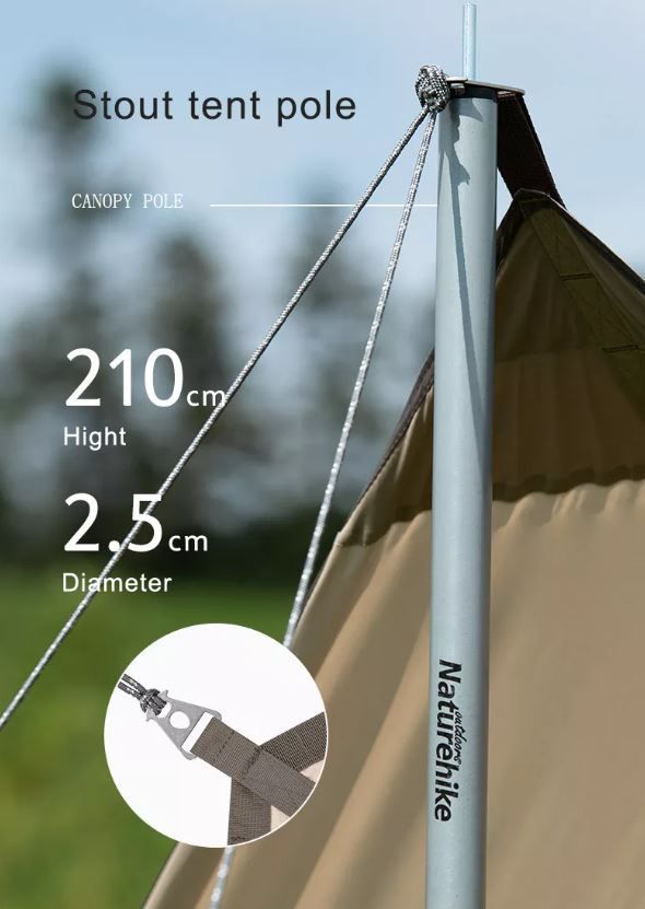 Tăng dã ngoại glamping 3-4 người Naturehike NH20TM006 (Có tráng bạc)