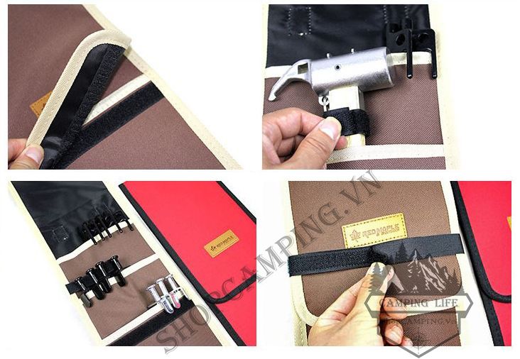 Túi đựng cọc gim lều cắm trại Redmaple, túi đựng dụng cụ dã ngoại