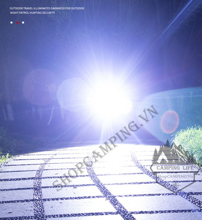 Đèn pin siêu sáng chip led P70 50w ,sạc cổng USB kèm 1 pin 26650