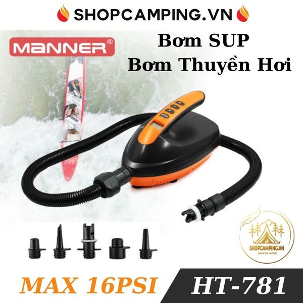  Bơm SUP, bơm thuyền hơi, nệm hơi, phao , Bơm nén Stermay HT 781 