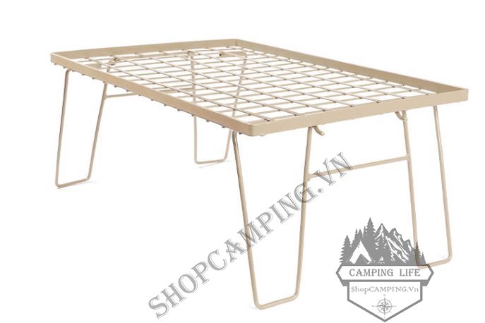 Bàn xếp hoặc kệ để đồ bằng sắt/ Túi đựng bàn/ Mặt gỗ của kệ