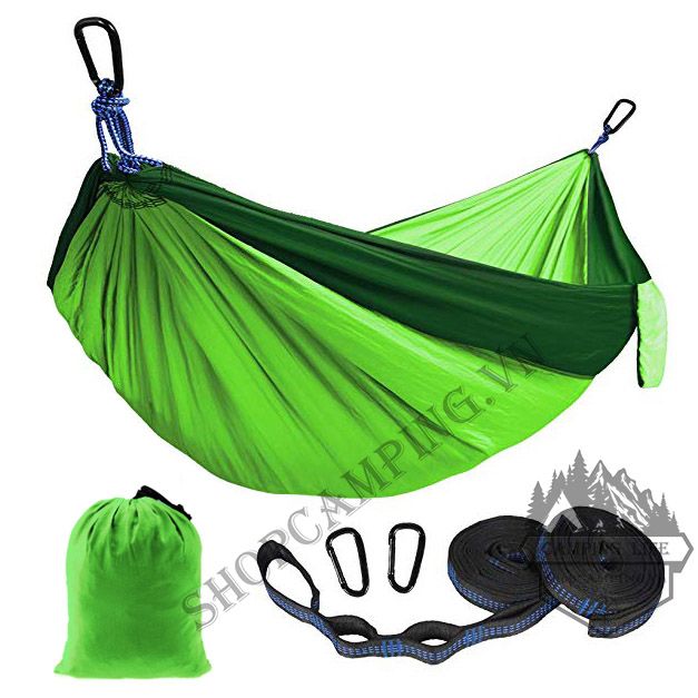 Võng phượt dã ngoại cắm trại du lịch câu cá gọn nhẹ,Võng Hammock kèm dây và móc chuyên dụng
