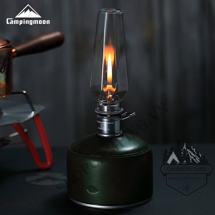 Đèn ga Campingmoon T1, đèn gas cắm trại du lịch dã ngoại dùng bình gas