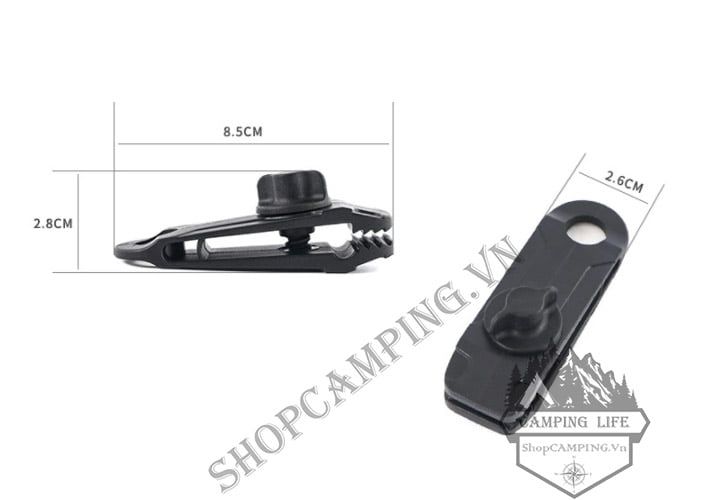 Kẹp nhựa ABS giữ tấm bạt lều cắm trại, kẹp cố định tăng lều bạt dã ngoại, phượt