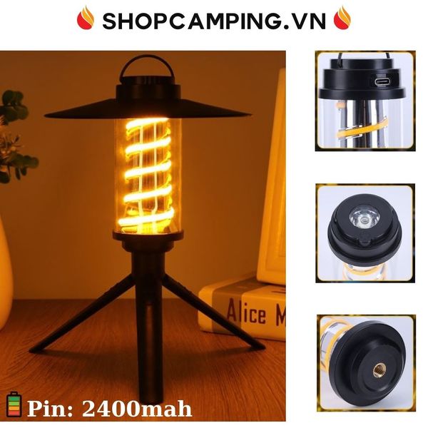  Đèn treo lều mini tiện dụng, đèn led cắm trại, dã ngoại 