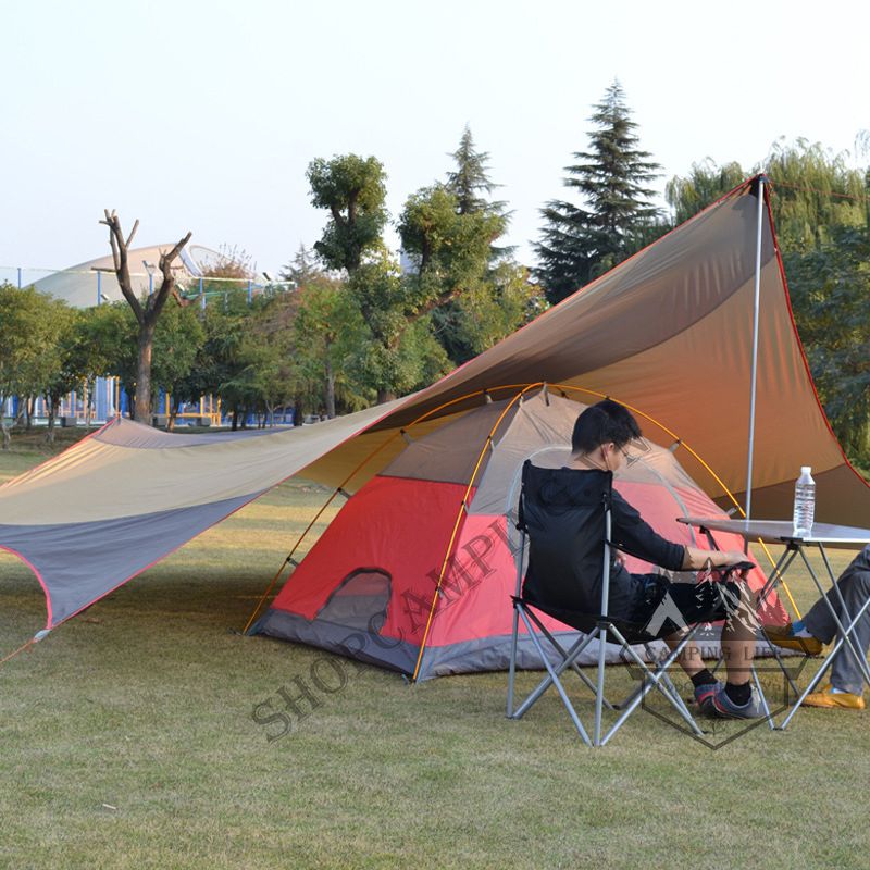 Bộ tăng /tarp Flytop bạt che kèm trụ sắt 5m6*5m5*cao 2m