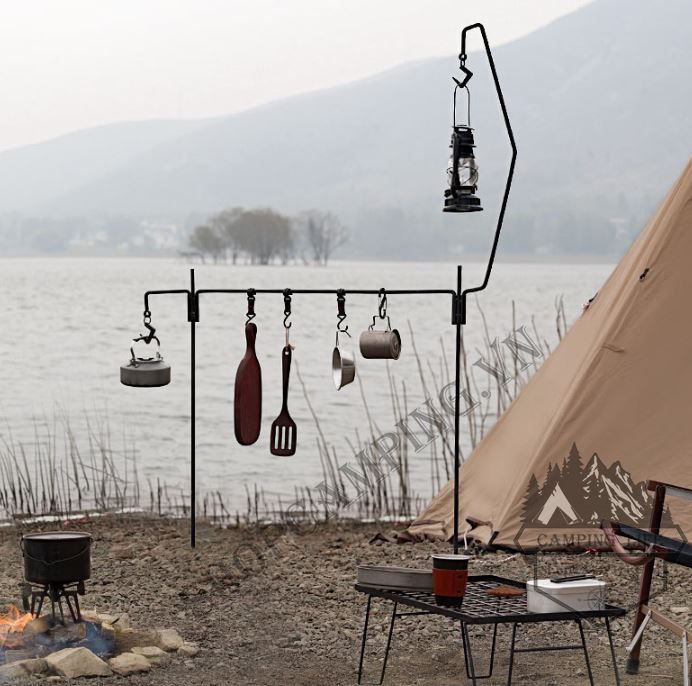 Giá treo đồ và treo đèn glamping