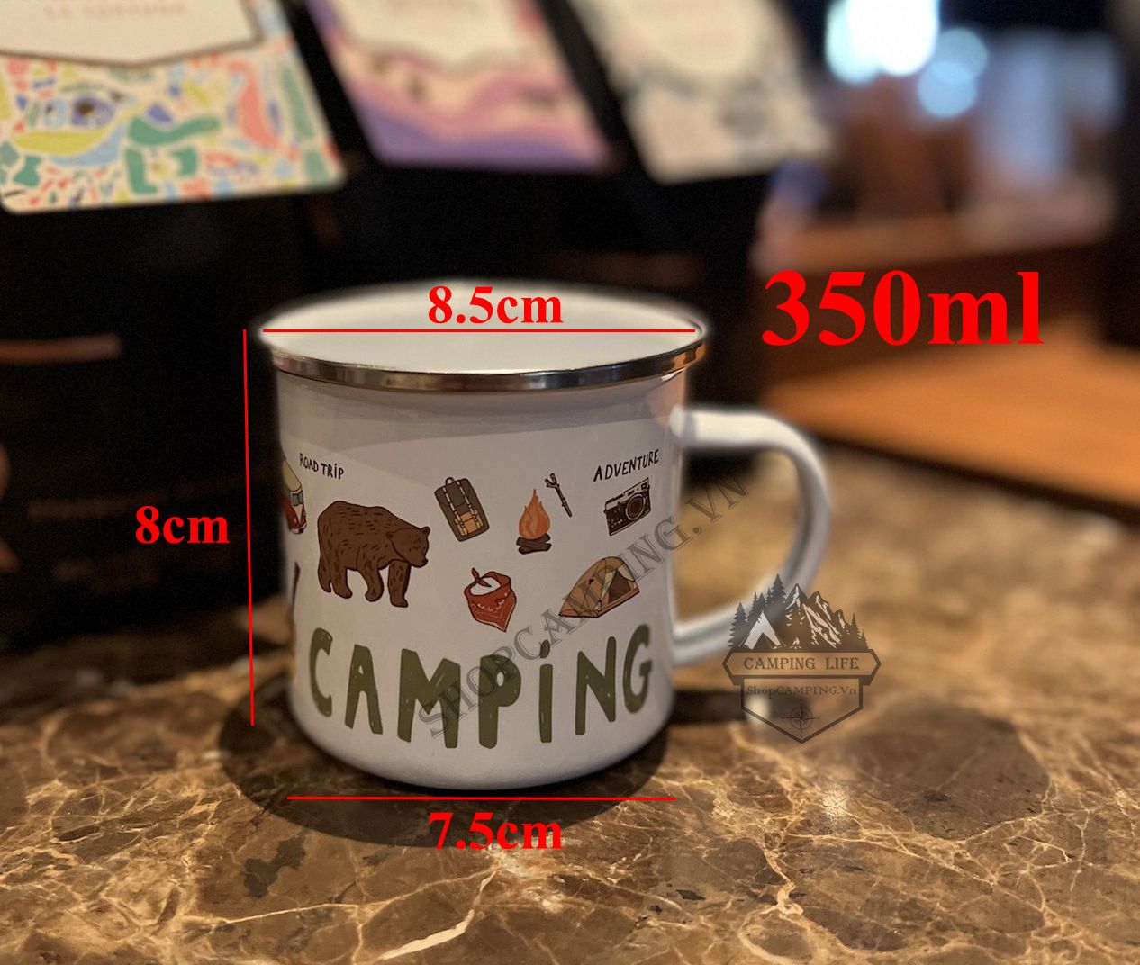 Cốc , Ly Tráng Men Dành Cho Cắm Trại Dã Ngoại