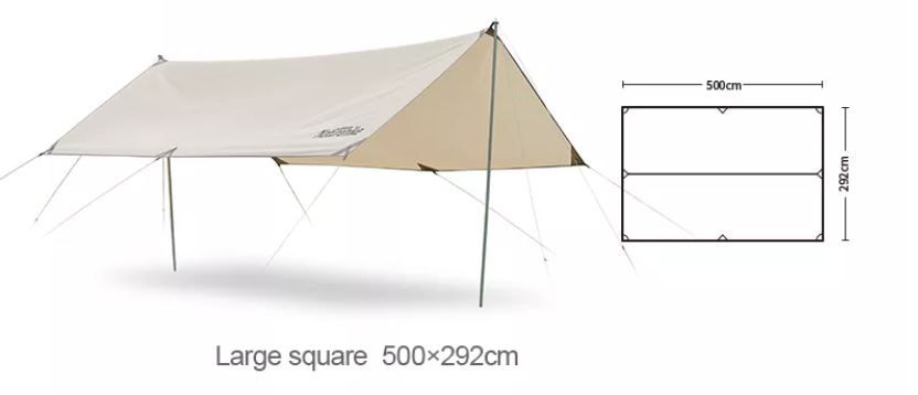 Tăng dã ngoại glamping 3-4 người Naturehike NH20TM006 (Có tráng bạc)