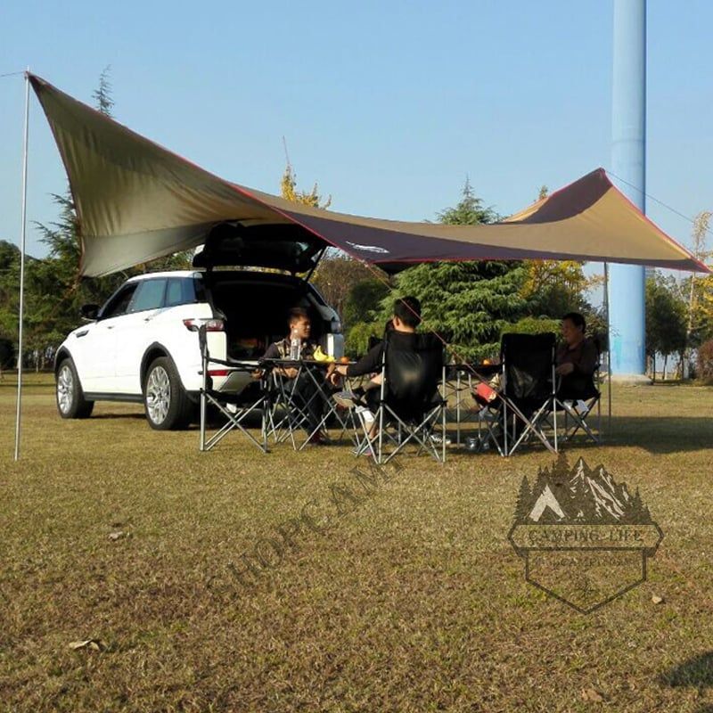 Bộ tăng /tarp Flytop bạt che kèm trụ sắt 5m6*5m5*cao 2m