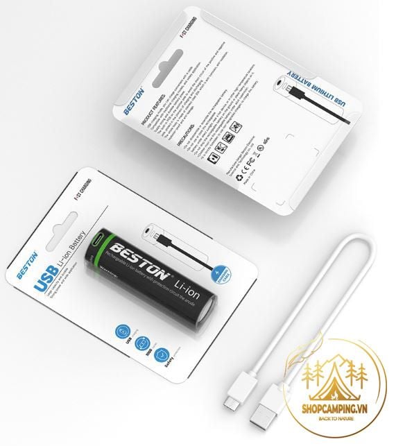 Beston Pin 21700 lithium sạc cổng sạc Type-c 5000mAh ( 1 viên)