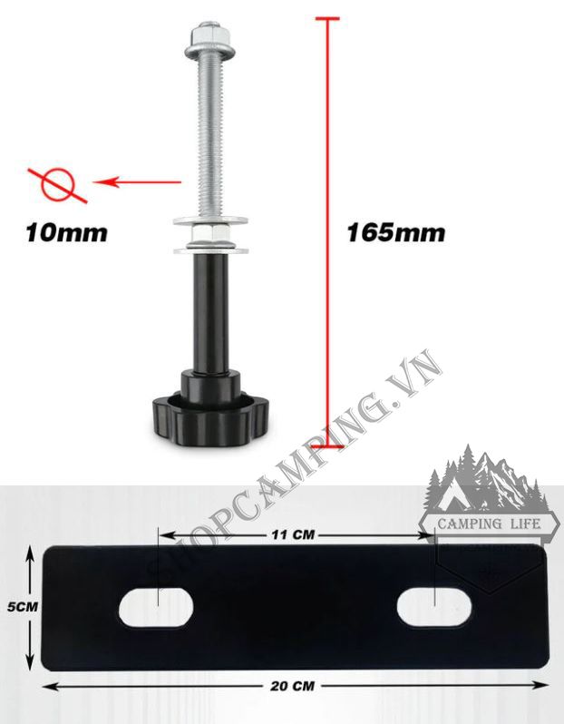 Bộ Pat gắn thoát lầy xe dành cho xe Offroad
