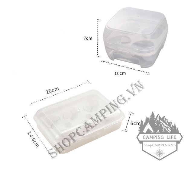 Hộp đựng trứng chống sốc dành cho dã ngoại cắm trại