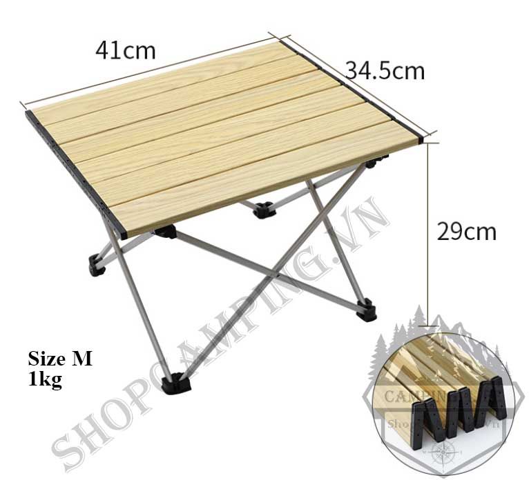 Bàn nhôm gấp gọn dã ngoại đủ size, bàn xếp gọn cắm trại, du lịch, dã ngoại