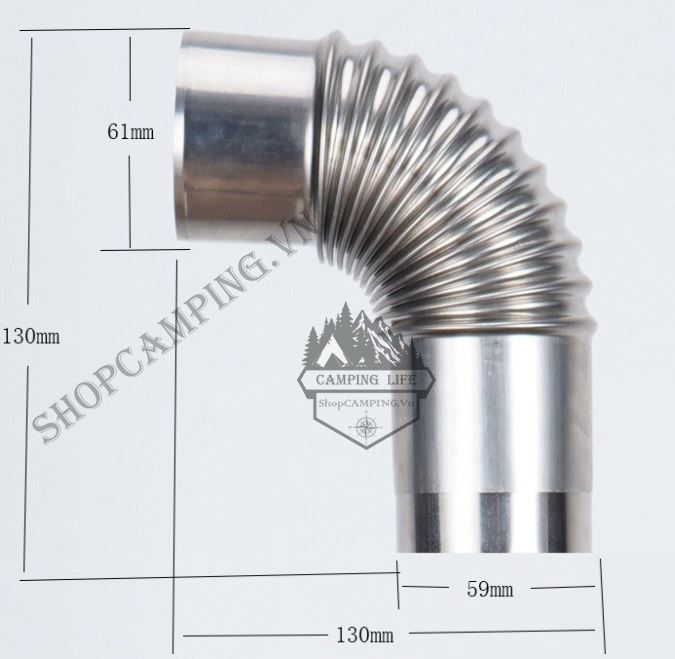 Lò sưởi, bếp sưởi củi Inox dành cho cắm trại dã ngoại