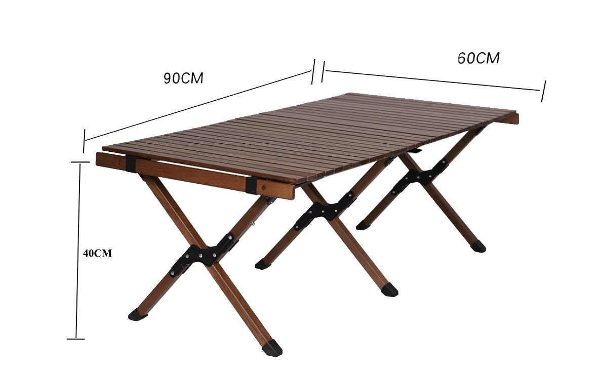 Bàn gỗ gấp gọn cắm trại dã ngoại, bàn gỗ thông New Zealand nhập khẩu chất lượng cao