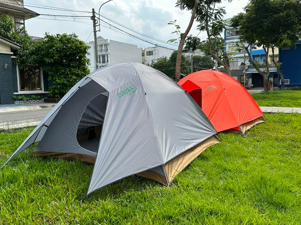  Lều cắm trại 2 lớp dành cho 4-6 người, lều du lịch, dã ngoại. 