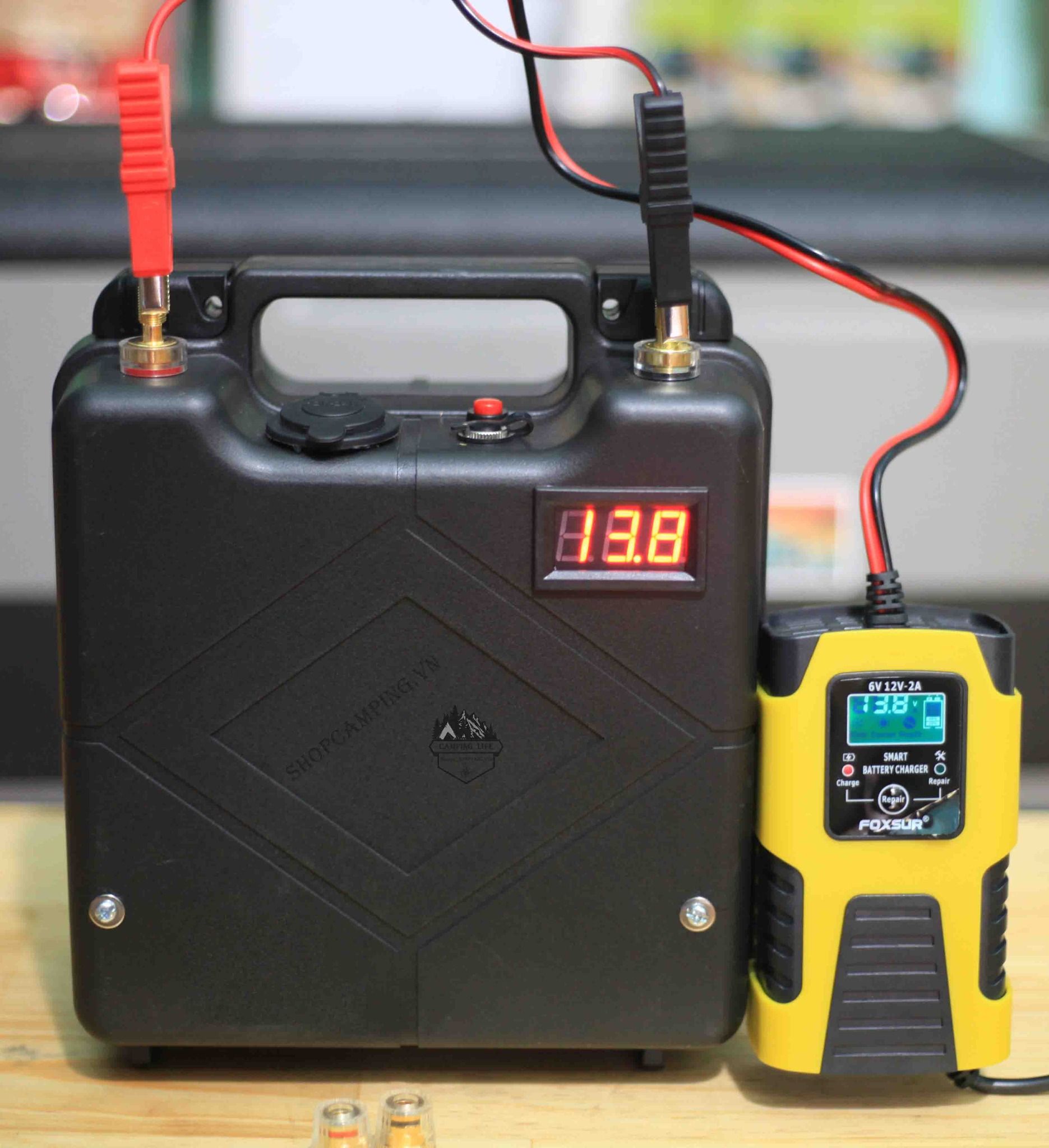 Bộ lưu điện mini 12V/15Ah dành cho cắm trại dã ngoại