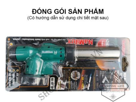 Khò gas cao cấp Namilux NA-187-VN, đèn khò ga mini