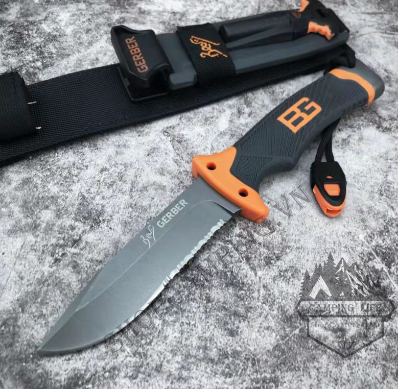 Dao phượt sinh tồn, dao đa năng Gerber Bear Grylls