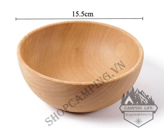 Chén gỗ sồi nguyên khối,Bát Ăn Bằng Gỗ Sồi Tự Nhiên Không Sơn Màu An Toàn Cho Bé