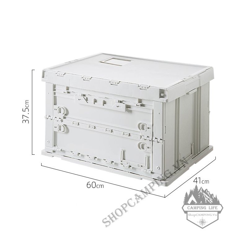 Thùng đựng đồ Nhật SHIMOYAMA 19L/75L, thùng nhựa gấp gọn dã ngoại cắm trại