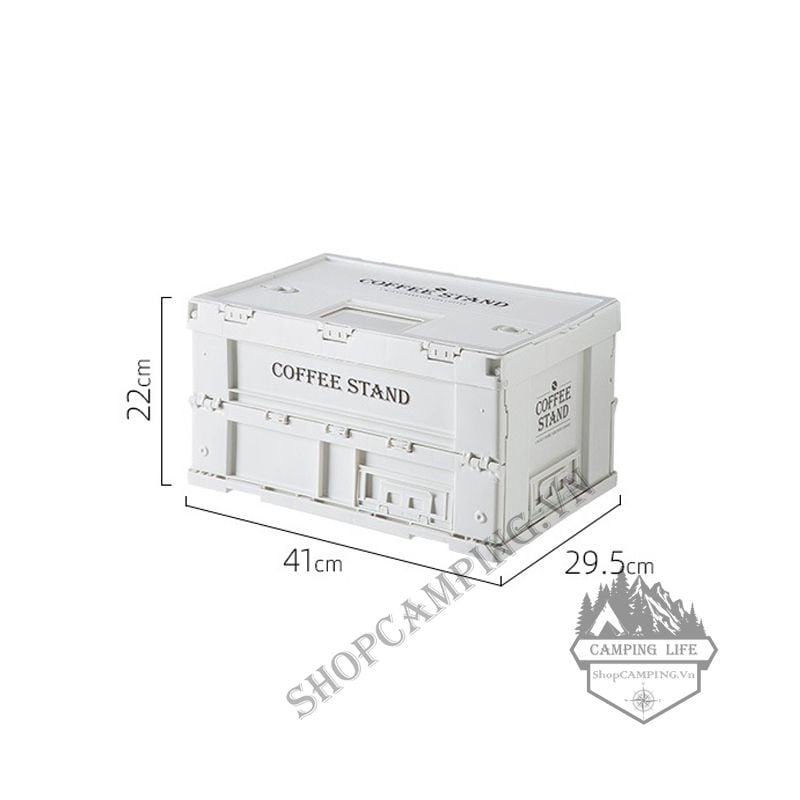 Thùng đựng đồ Nhật SHIMOYAMA 19L/75L, thùng nhựa gấp gọn dã ngoại cắm trại
