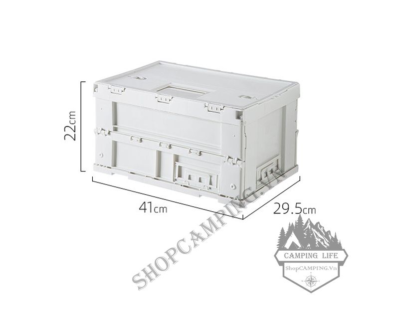 Thùng đựng đồ Nhật SHIMOYAMA 19L/75L, thùng nhựa gấp gọn dã ngoại cắm trại