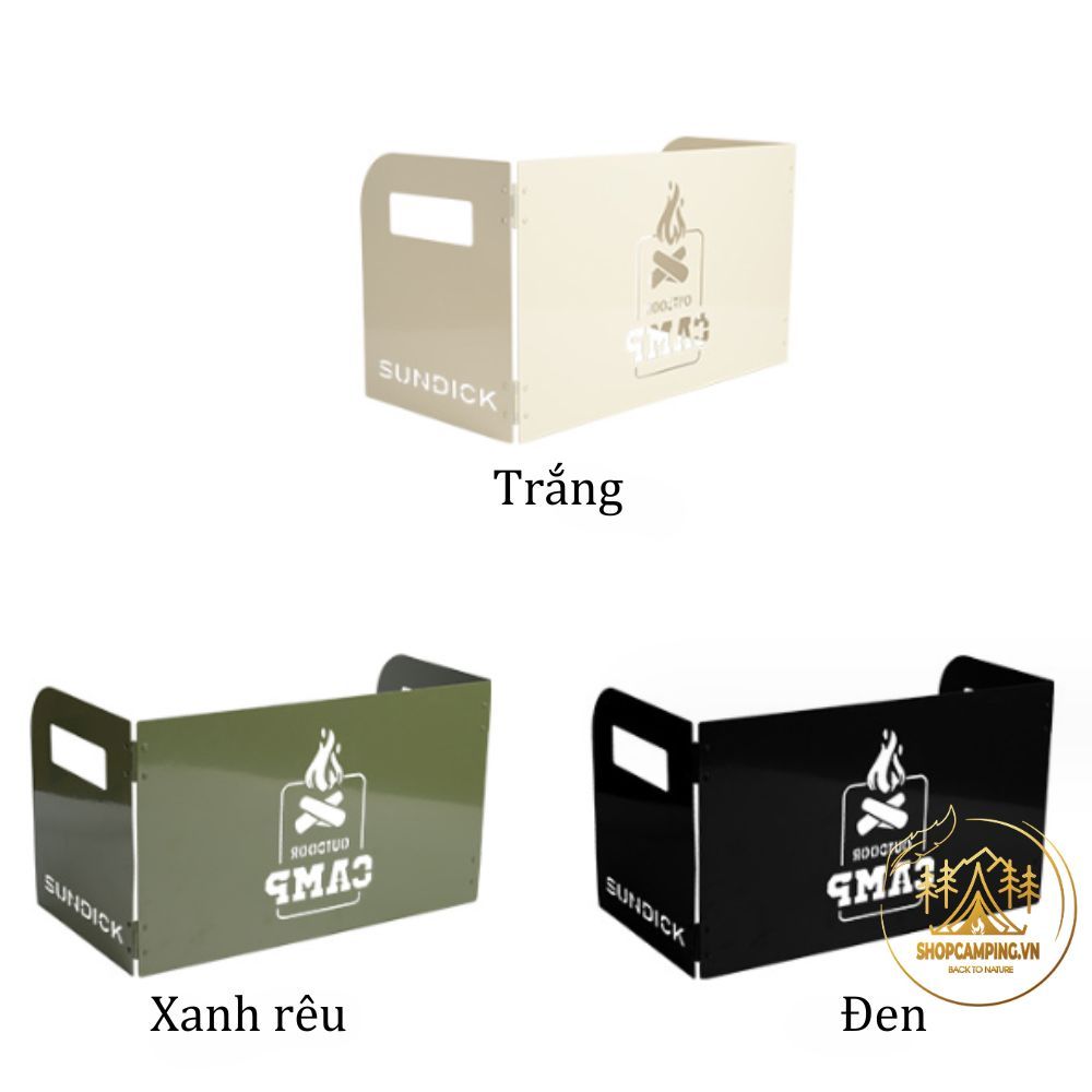 Tấm chắn gió gấp gọn Sundick kèm túi đựng cỡ lớn, tấm che gió bếp cắm trại dã ngoại